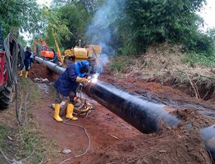 Gas pipelaying for Zakhem Construction at IBESE